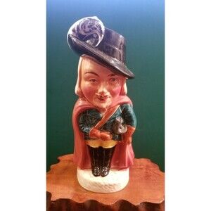 Vintage Burlington Ware Cavalier Toby Mug Made In England 7"x3"x3"